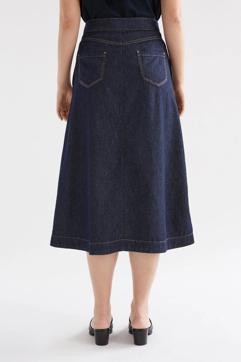 Elk The Label - Denym Skirt [sz:8 Clr:authentic Blue Wash]