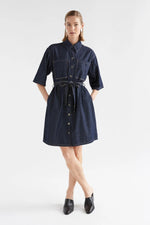 Elk The Label - Denym Pocket Dress [sz:10 Clr:authentic Blue Wash]