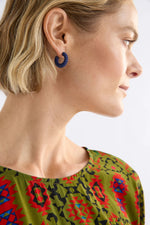 Elk The Label - Navy Ekstaa Mini Hoop Earring