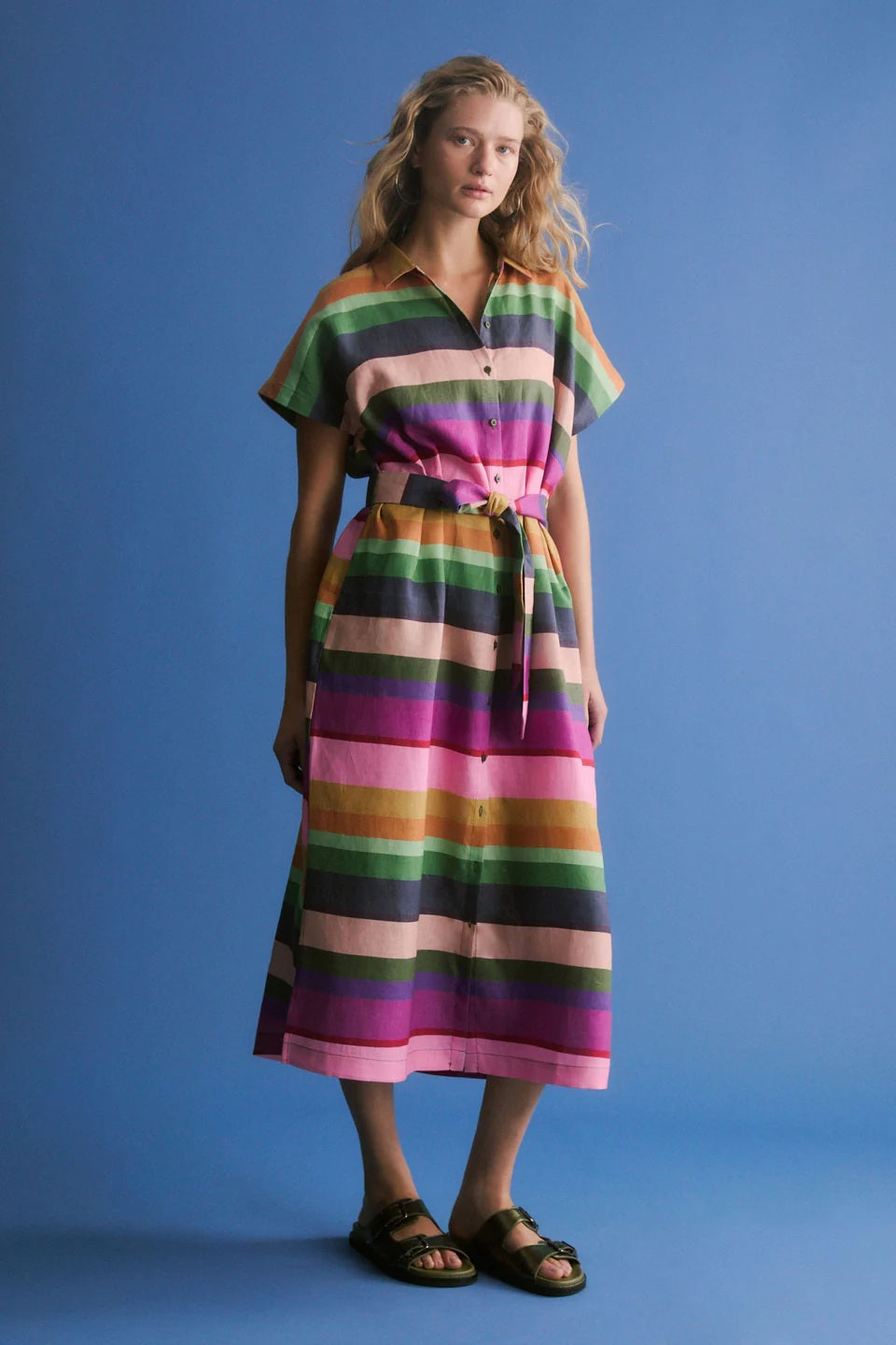 Elk The Label - Tilko Shirt Dress Lysbro Print [sz:10]