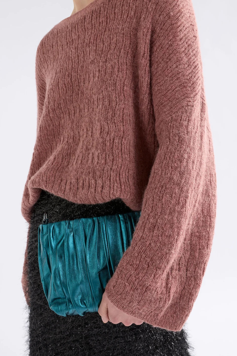 Elk The Label - Agna Pattern Sweater Rosewood [sz:xs/s]