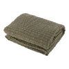 Amalfi - Sunny Woven Throw Green 130x130cm