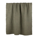 Amalfi - Sunny Woven Throw Green 130x130cm