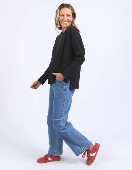 Foxwood - Jayne Throw On Top Black [sz:14]