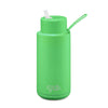 Frank Green 34oz Stainless Steel Ceramic Reusable Bottle With Straw Lid Neon Green