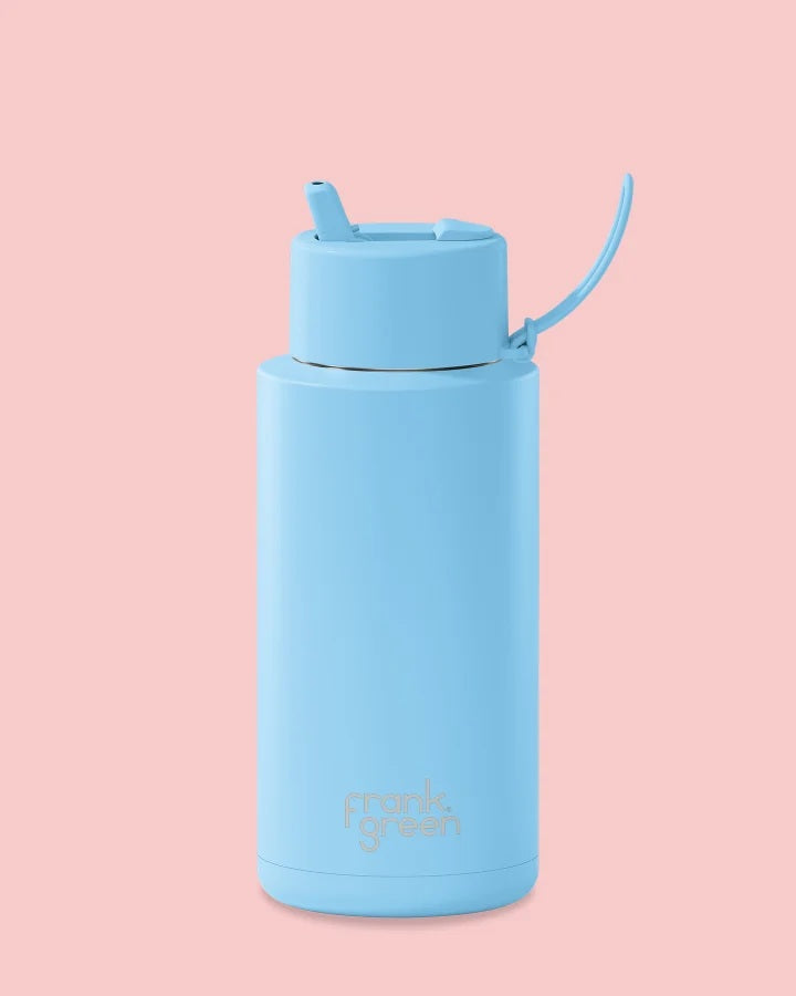 Frank Green - 34oz Sky Blue Flip Straw Lid