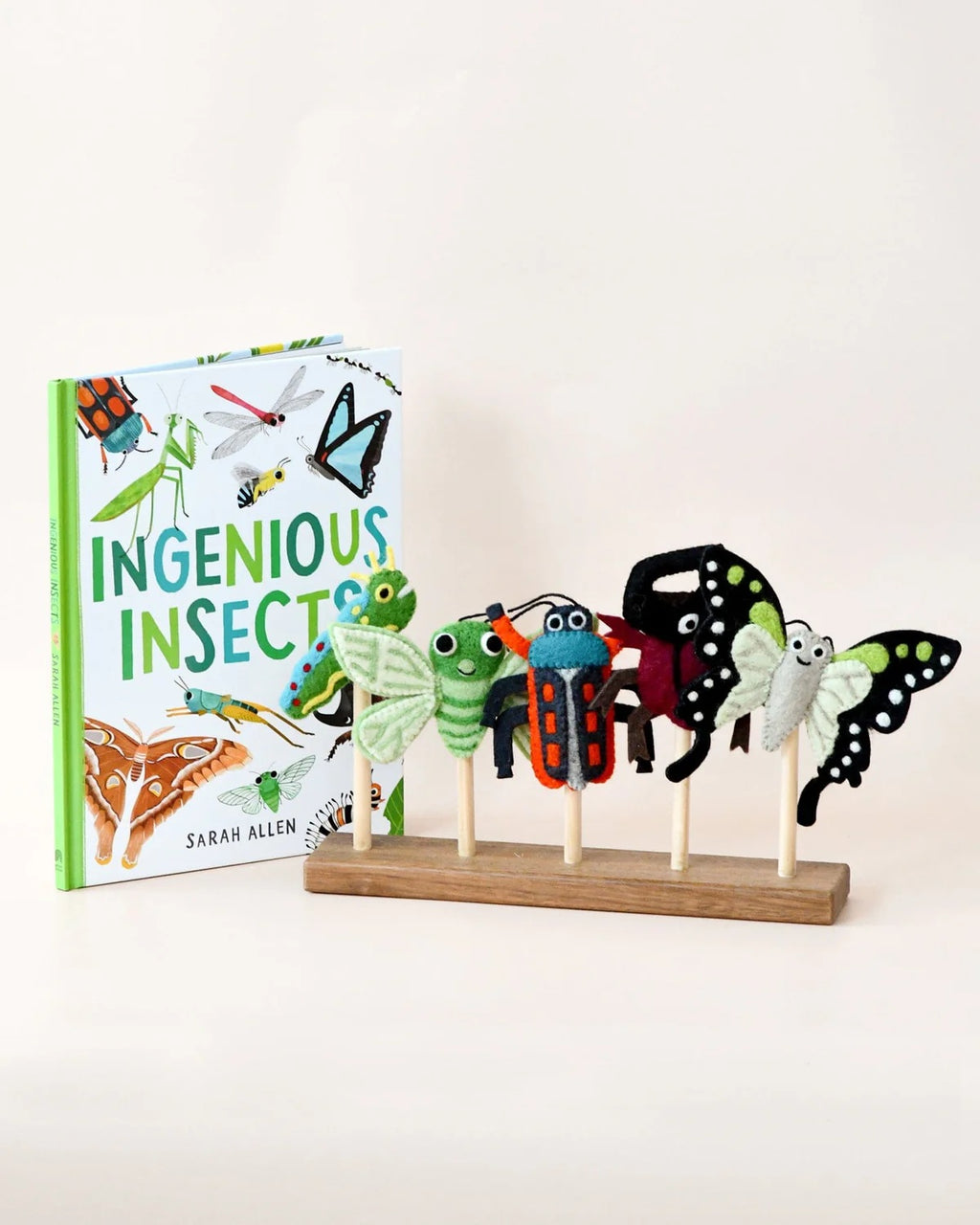 Tara Treasures - Ingenious Insects Finger Puppets And Book Set By Sarah Allen 