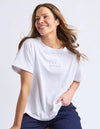 Foxwood - Huntleigh Oversized Tee White [sz:10]