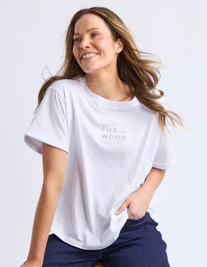 Foxwood - Huntleigh Oversized Tee White [sz:10]