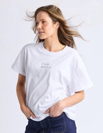 Foxwood - Huntleigh Oversized Tee White [sz:10]