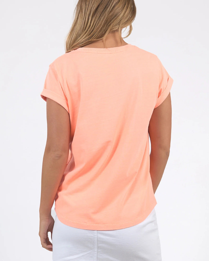 Foxwood - Signature Tee Neon Peach [sz:10]