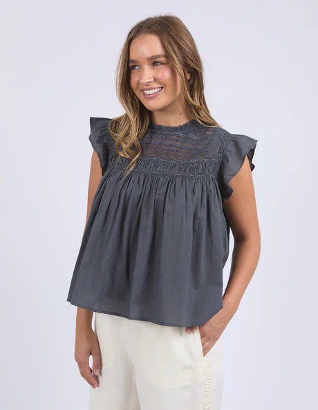 Foxwood - Adelyn Top Charcoal [sz:10]