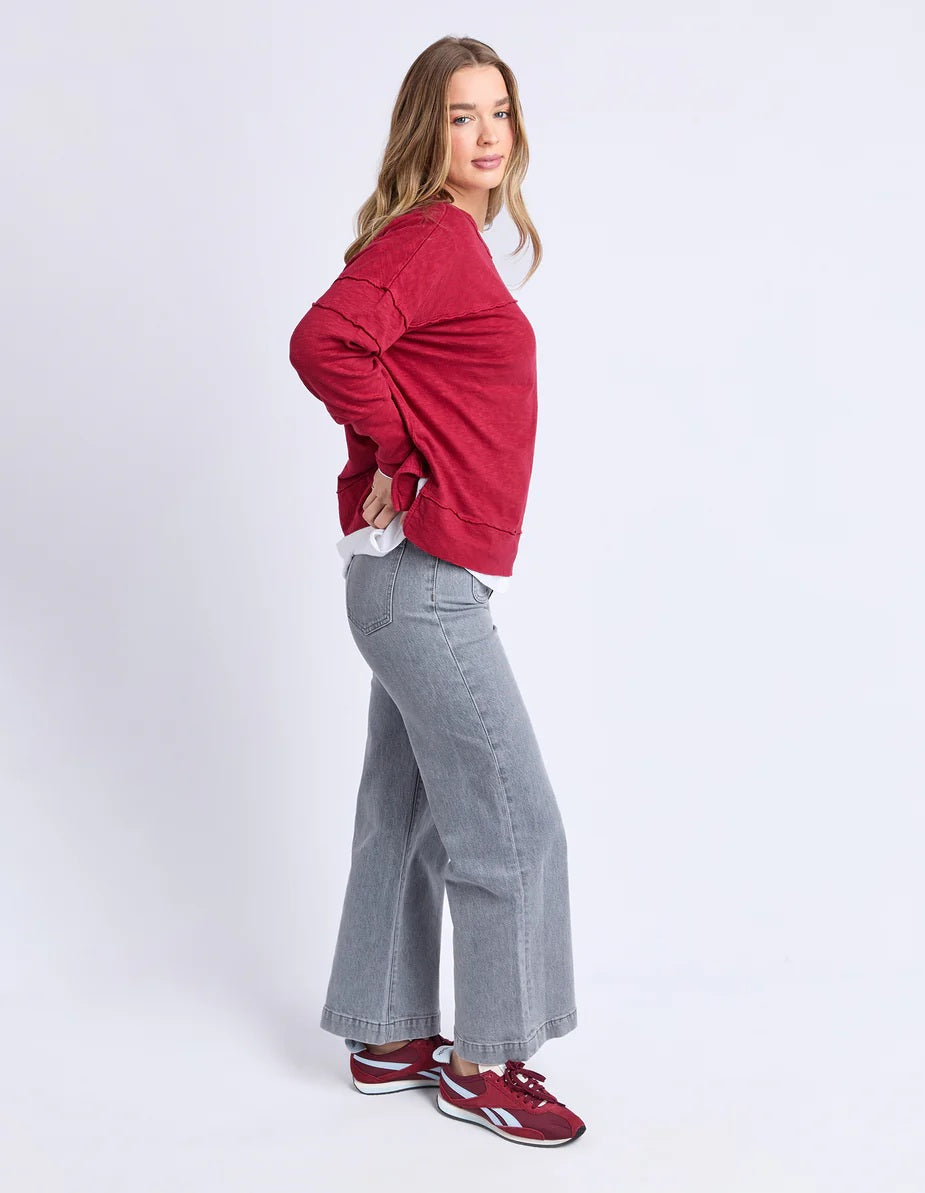 Foxwood - Jayne Throw On Top Rhubarb Red [sz:10]