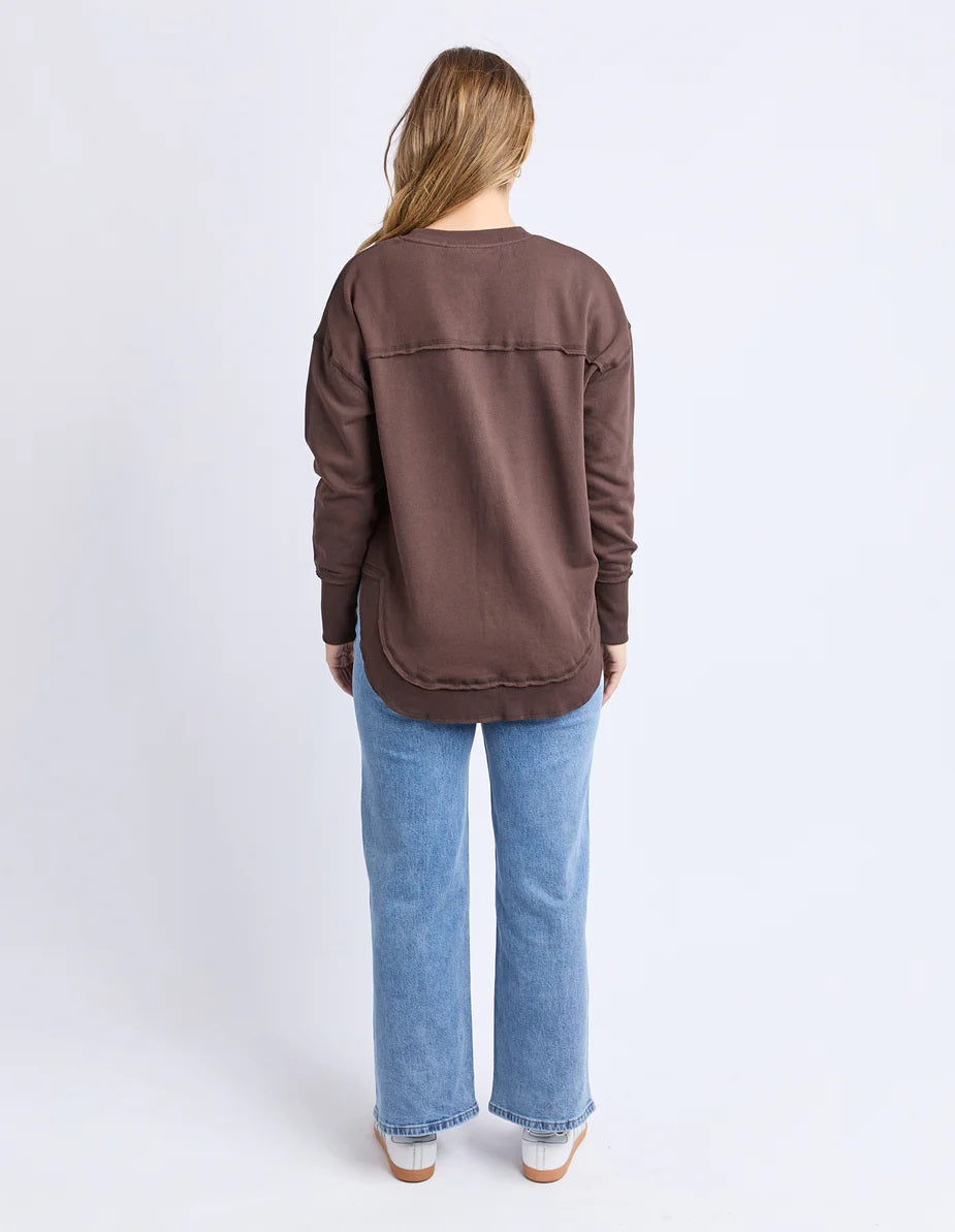 Foxwood - Simplified Metallic Crew Coffee / Light Blue [sz:10]