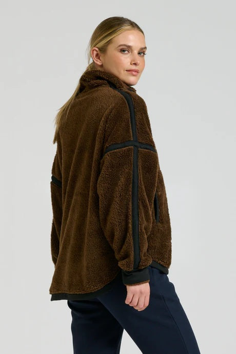 Shirty - Popover Fleece Sweatshirt Chocolate [sz:s/m]