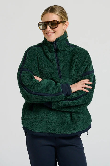 Shirty - Popover Fleece Sweatshirt Forest [sz:s/m]