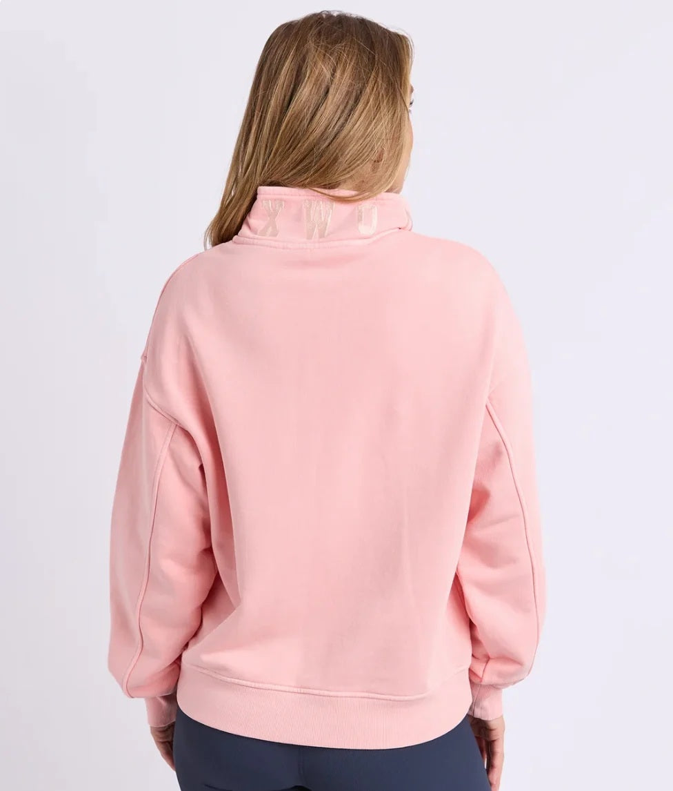 Foxwood - College Pigment Zip Crew Neon Peach [sz:8]