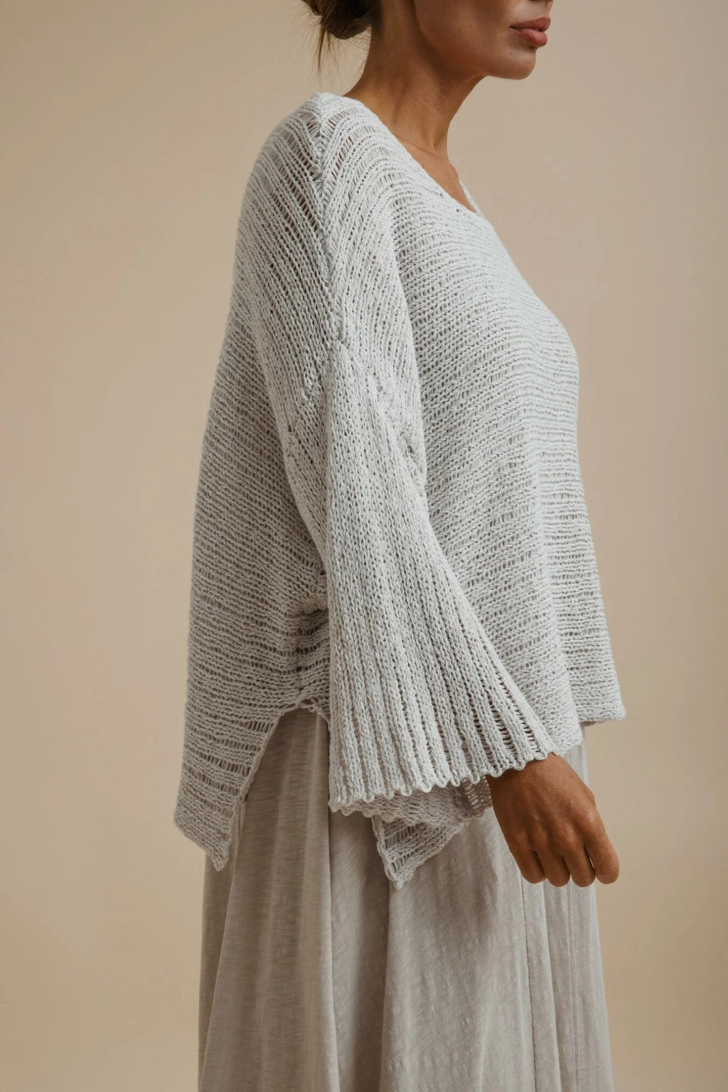 Talamaya - Coast To Coast Pullover Silver [sz:xs]