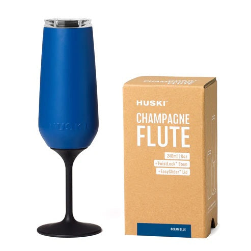 Huski - Champagne Flute Ocean Blue
