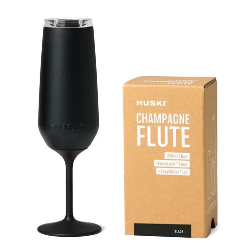 Huski - Champagne Flute Black 