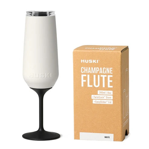 Huski - Champagne Flute White 