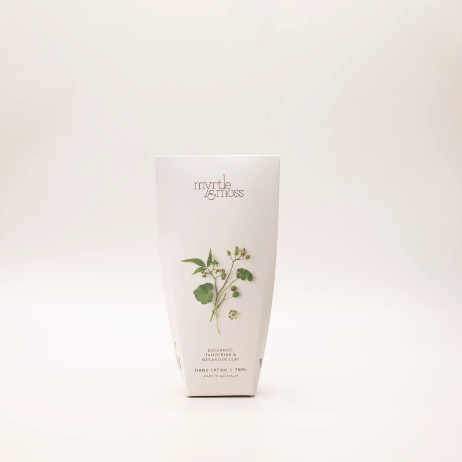 Myrtle And Moss - Hand Cream 75ml Bergamot, Tangerine And Geranium Leaf