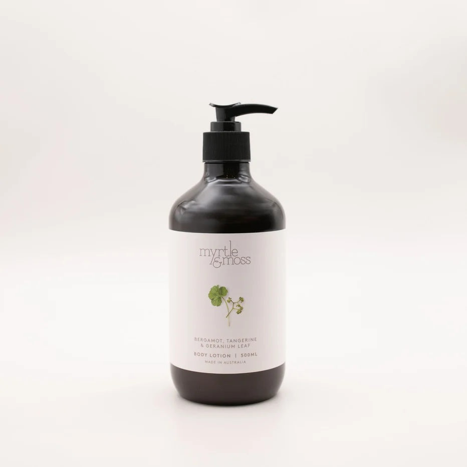 Myrtle And Moss - Body Lotion 500ml Bergamot, Tangerine And Geranium Leaf