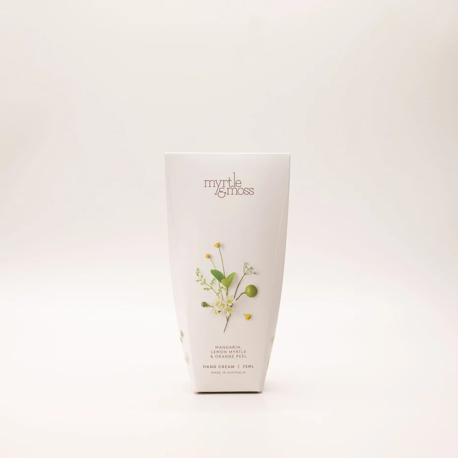 Myrtle And Moss - Hand Cream 75ml  Mandarin, Lemon Myrtle And Orange Peel