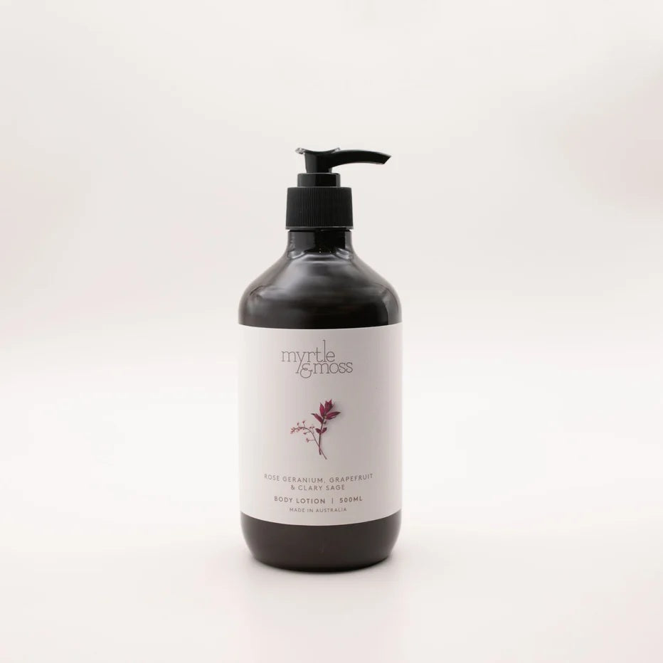 Myrtle And Moss - Rose Geranium Hand And Body Wash 500ml (new)