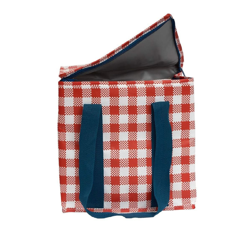Red Checkerboard Insulated Tote