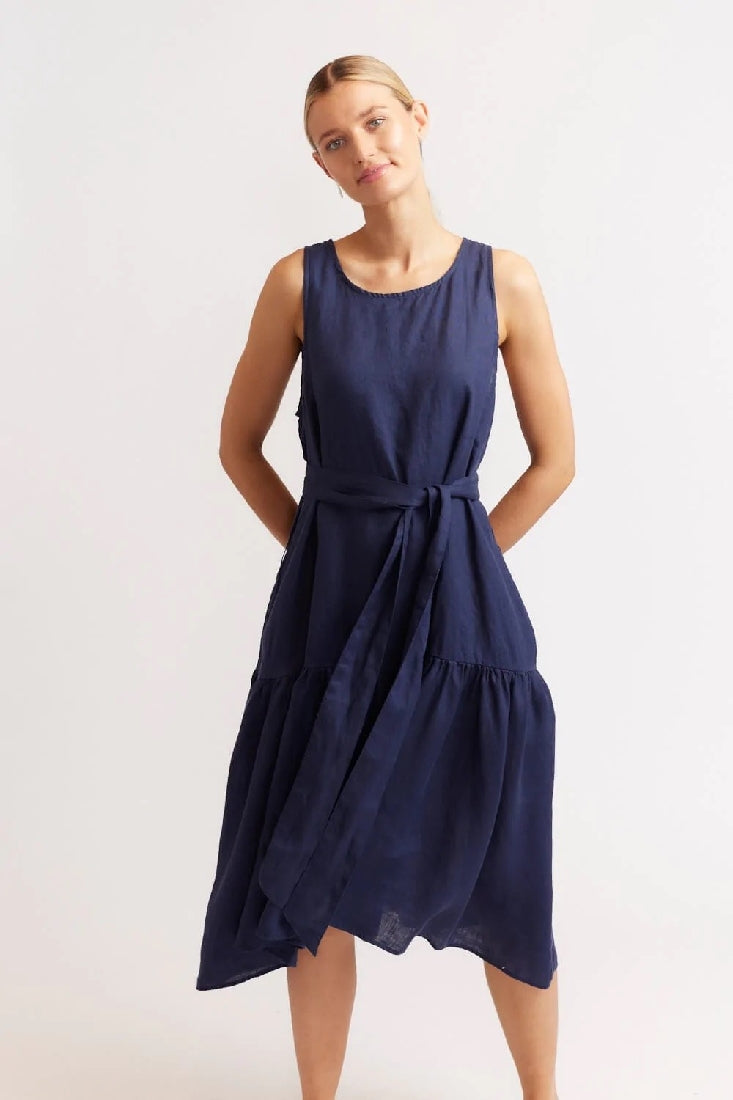 Alessandra - Frolic Linen Dress